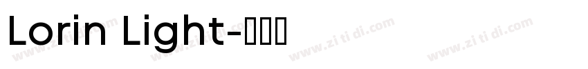 Lorin Light字体转换